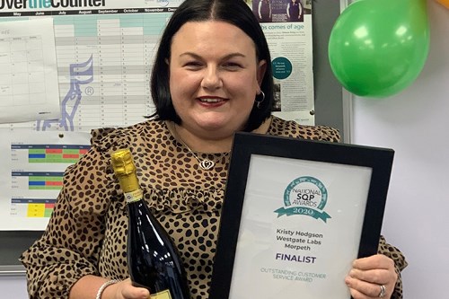 Kristy wins Outstanding Customer Service Award 2020